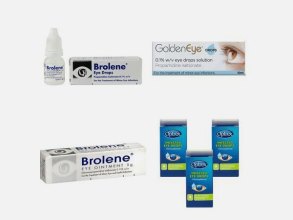 Eye Infection Treatment - Brolene Eye Drops & Eye Ointment, Goldeneye Drops, Optrex Infected Eye Drops